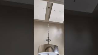 Hanging a 200 lb chandelier from 21 ft ceiling [upl. by Donegan289]