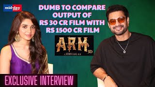 Tovino Thomas and Krithi Shetty on working in a 3D film I ARM  Exclusive Interview [upl. by Saretta473]