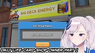 Reine Opens Her TCG Card Shop First Day Adventures in TCG Card Shop Simulator HololiveID [upl. by Notsehc]