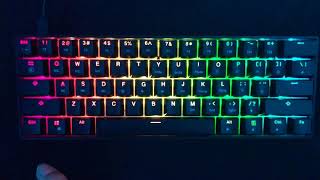 GK61 ALL RGB AND NEW FUNCTIONS 2021 UPDATED [upl. by Lehte597]