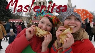 Maslenitsa en Rusia mi receta de los crepes La cultura rusa Масленица жарим блины [upl. by Ddarb]