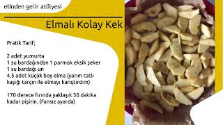 Az Malzemeli  Elmalı Kolay Kek [upl. by Amabel]