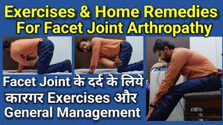 Facet Joint Arthropathy Stretches and Exercises in Hindi  Facet Joint Syndrome  Home Remedy [upl. by Damal]