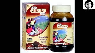 SBL Alfalfa Malt benefits in hindi weight gain tonic  Alfalfa Malt tonic in hindi [upl. by Aihcsrop]