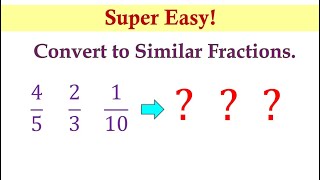 Easily Master Grade 3 Math Converting Dissimilar to Similar Fractions [upl. by Emelita]