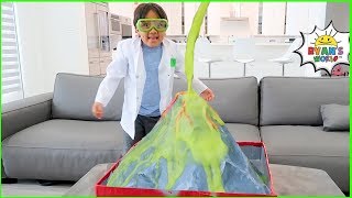 Ryan learns Easy DIY Science Experiment for Kids with how to make a homemade Volcano [upl. by Llertac162]