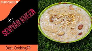 Seviyan Kheer Recipe DesiCooking79 [upl. by Doubler495]