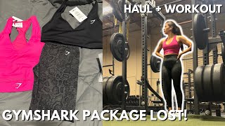 MY GYMSHARK PACKAGE GOT LOST  GYMSHARK HAUL  WORKOUT [upl. by Maurizio614]