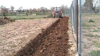 Massey Ferguson 275 con vertederas Barbecho [upl. by Sara]