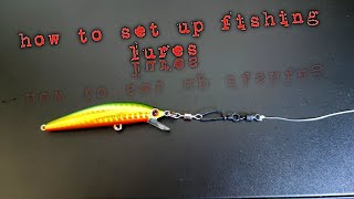 How to set up fishing lures [upl. by Erleena961]