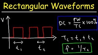 Duty Cycle Pulse Width amp Frequency  Rectangular and Square Waves [upl. by Carmelia]