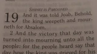 2Samuel Ch19 SHAIMEI IS PARDONED📖Sabbath Bible Study join us Day12 HolySabbathGodsRestDay7 GOD2024 [upl. by Ennagem277]