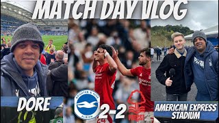 NOTTINGAM FOREST STILL UNBEATEN AS REDS DRAW AT BRIGHTON  MATCH DAY VLOG [upl. by Paxon]