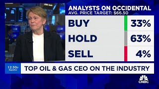 Occidental Petroleum CEO talks the CrownRock deal Chevron and Hess and natural gas prices [upl. by Nylidam]