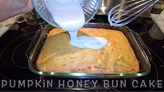 Pumpkin Honey Bun Cake Tastes Like Pumpkin Pie With Amazing Glaze [upl. by Yole638]