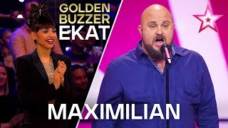 Bei Maximilian drückt Ekat den goldenen Buzzer 🥇  Das Supertalent 2024 [upl. by Ancier]