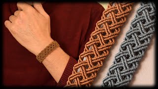 Celtic Style Mens Bracelet Tutorial  DIY Jewelry for Mens [upl. by Padraic]