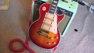 Gibson Ace Frehley Budokan  Gorgeous Les Paul  Quick sound tests with Fender Super Champ X2 [upl. by Atteselrahc]