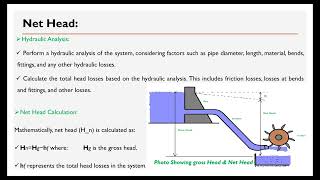 What is Gross head Net head Operating head and Rated Head in Hydropower [upl. by Caye]