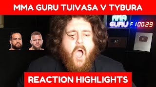 THE MMA GURU UFC Vegas 88 Tai Tuivasa v Marcin Tybura Fight Reaction Highlights [upl. by Nattirb]