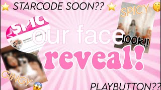 OUR FACE REVEAL  1K ROBUX GIVEAWAY 😱💕⭐️ STARCODE PLAYBUTTON  100K SPECIAL  Spiceables [upl. by Kinemod]