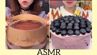 Lava Cake and Crepe Cake ASMR Mukbang [upl. by Breed]