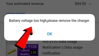 Battery voltage too highplease remove the charger  Mobile charging error [upl. by Stew]