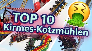 Top 10 Kotzmühlen auf der Kirmes 2021 [upl. by Imim]