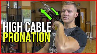 PRONATION WITH HIGH CABLE FOR ARMWRESTLING [upl. by Fitz]