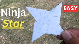 How to make a paper Ninja Star  Origami  Paper Ninja Star  Paper ka ninja star kaise banaen 닌자 스타 [upl. by Portwin]