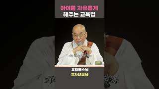 아이를 자유롭게 해주는 교육법 법륜스님 법륜스님쇼츠 법륜쇼츠 즉문즉설 정토불교대학 자녀교육 [upl. by Ajim342]