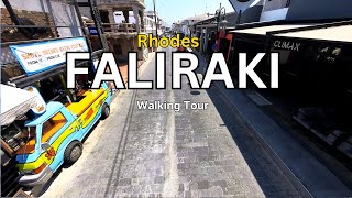 Faliraki Rhodes Walking tour  Faliraki 2024  Rhodos [upl. by Ecnedac3]