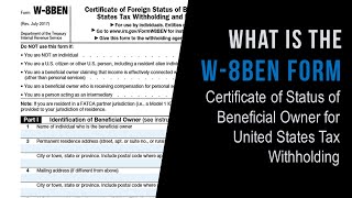 How To Fill Out Form W8BEN Correctly Updated 2024 [upl. by Phares]