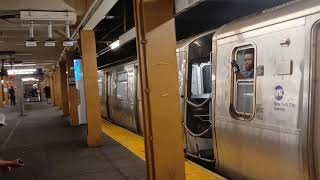 R179 C train 168th Street bound departing 145th Street [upl. by Yatnod]