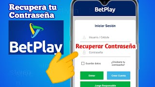 como RECUPERAR CONTRASEÑA BETPLAY 2024 [upl. by Etnomal]