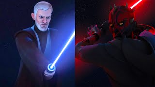 Theory Reacts to Kenobi and Maul Featurette [upl. by Ziladnerb252]