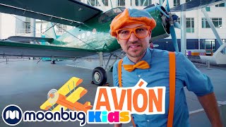 Blippi Aprende Sobre Aviones  Vídeos Educativos para Niños  Moonbug Kids en Español [upl. by Sirod516]