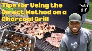 How to Direct Grill Chicken Wings on a Charcoal Grill [upl. by Anirroc]