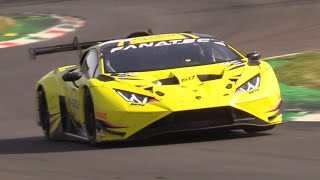 2023 Lamborghini Huracan GT3 Evo II Testing at Monza Circuit [upl. by Egidius]