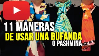 DIY Formas de usar tu BUFANDA o PASHMINA [upl. by Barrington]