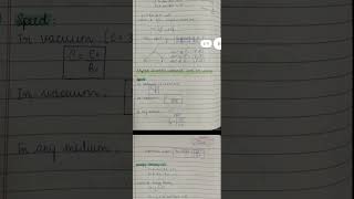 Electromagnetic Waves Class 12 Physics Handwritten Notes neet2025 jeemains handwrittennotes [upl. by Tima]