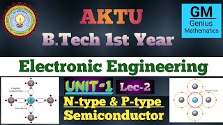 Unit1  Lec2  Ntype amp Ptype Semiconductor  Electronic Engineering  b tech 1st year [upl. by Ruscio676]