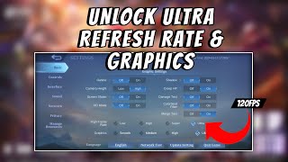 🔓 How to Unlock Ultra Frame Rate amp Ultra Graphics in MLBB  NO ROOT  NO APPS  Script Only [upl. by Kcire]