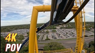 Montu POV at Busch Gardens Tampa March 2024 4K [upl. by Kablesh54]