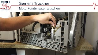 Siemens Trockner Motorkondensator überprüfen und tauschen [upl. by Aicil94]