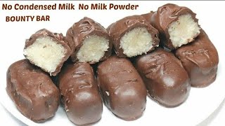 1 मिनट में बनाये चॉकलेट 3 चीज़ो से  Homemade Bounty Bar Coconut Chocolate Bar Recipe  shortvideos [upl. by Anaid]