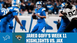 The best from Jared Goffs ELITE 412yard game  Lions vs Jaguars 2024 NFL Season Highlights [upl. by Ained]