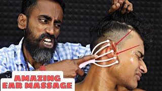 Insane Ear Massage  Heavy Oil Head Massage amp Scalp Scratching  Neck Cracking  Spine Cracking ASMR [upl. by Peg787]