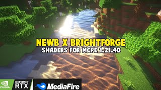 Newb X Brightforge Shaders For Mcpe 12130 Shaders MCPE Download Realistis Super [upl. by Ibson]