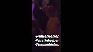 Justin Bieber hugging amp supporting Hailey Baldwin at Drop the Mic recording Florida October 29 2018 [upl. by Nosna274]